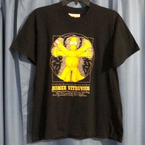 Homer Simpson Vitruvius Duff Beer T-shirt Men’s Small